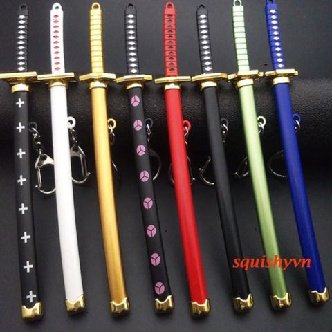 Móc Khóa Katana Samurai - Phụ Kiện Thời Trang Nhật Bản Huyền Bí - Quà Tặng Cho Fan One Piece Kèm Hình Zoro
