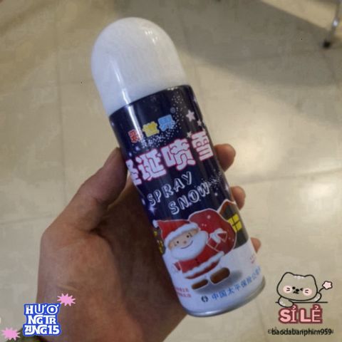 Bình Chai Xịt Tuyết 210ml - Công Nghệ Nén Khí Trang Trí Giáng Sinh & Mùa Đông, Tạo Không Gian Tuyết Huyền Ảo