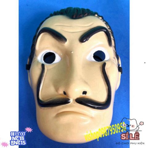 Mặt Nạ La Casa De Papel Dali - Tạo Dáng Độc Đáo Cho Halloween, Tiệc Hóa Trang, Chất Liệu Latex An Toàn