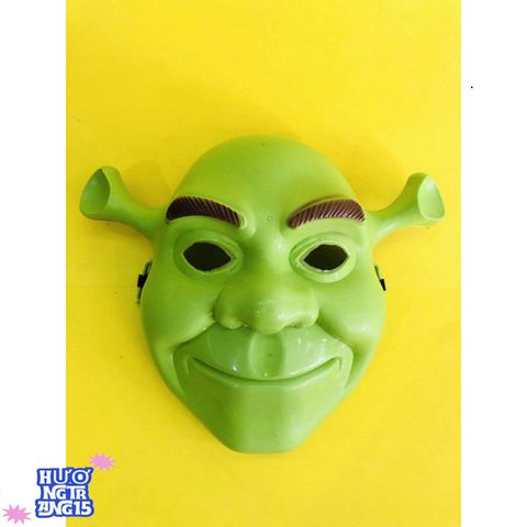 Mặt Nạ Cosplay Shrek Chất Liệu Nhựa - Phụ Kiện Halloween Biến Hình Nhân Vật Hoạt Hình Yêu Thích