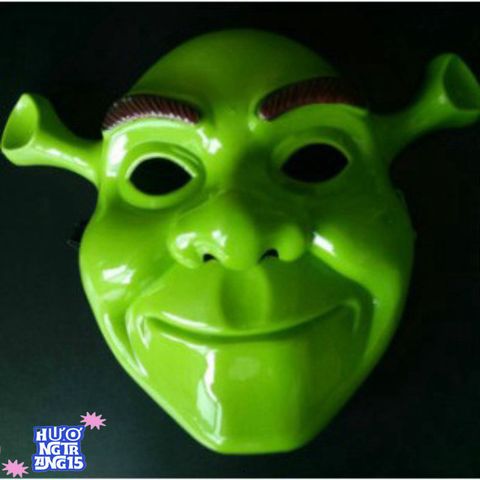 Mặt Nạ Cosplay Shrek Chất Liệu Nhựa - Phụ Kiện Halloween Biến Hình Nhân Vật Hoạt Hình Yêu Thích