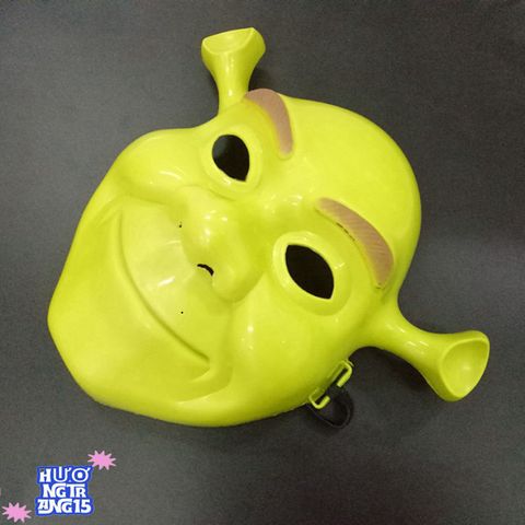 Mặt Nạ Cosplay Shrek Chất Liệu Nhựa - Phụ Kiện Halloween Biến Hình Nhân Vật Hoạt Hình Yêu Thích