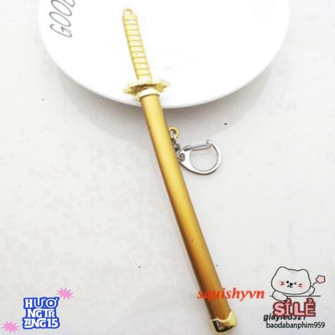 Móc Khóa Kiếm Katana Zoro Law One Piece 16cm - Phụ Kiện Thời Trang Anime Không Gỉ, Quà Tặng Độc Đáo cho Fan Hâm Mộ