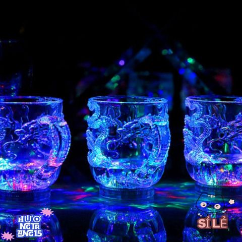 Cốc Phát Sáng Acrylic Rồng Đổi Màu - Cốc Uống Tiệc Tùng Độc Đáo, Sáng Tạo Cho Halloween và Giáng Sinh