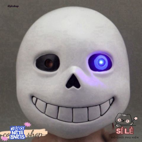 Mặt Nạ Mắt Xanh Sans - Phụ Kiện Thời Trang Game Undertale Cho Bữa Tiệc Hóa Trang & Cosplay