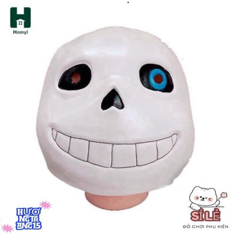 Mặt nạ cao su Undertale Sans cho Halloween - Phụ kiện hóa trang độc đáo cho lễ hội, tiệc tùng và Mardi Gras