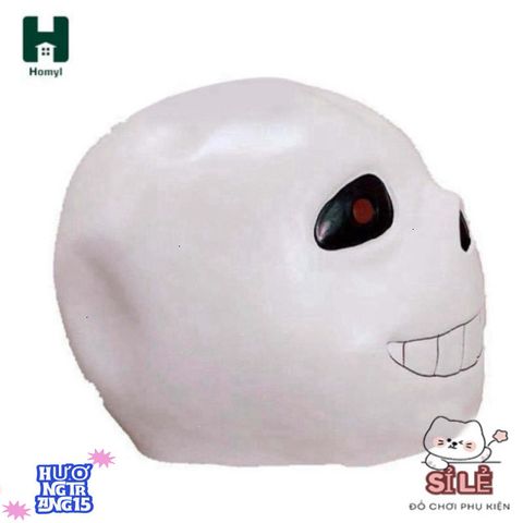 Mặt nạ cao su Undertale Sans cho Halloween - Phụ kiện hóa trang độc đáo cho lễ hội, tiệc tùng và Mardi Gras