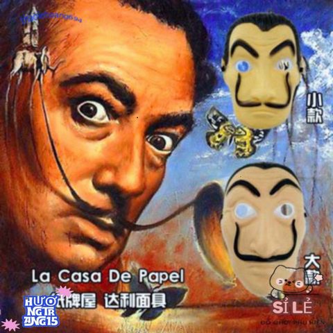 Mặt Nạ Hóa Trang Salvador Dali - La Casa De Papel Độc Đáo Cho Halloween & Lễ Hội, Phụ Kiện Thời Trang Ấn Tượng
