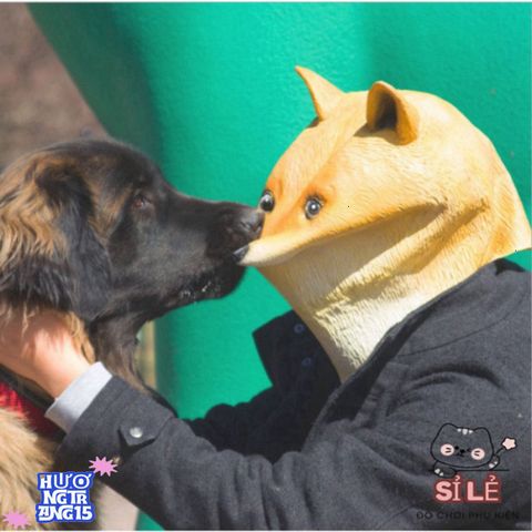 Mặt Nạ Hóa Trang Chim Xanh Trùm Đầu Cho Chó Shiba & Husky - Đạo Cụ Halloween Độc Đáo, Thú Vị Cho Tiệc Tùng, Quay Video