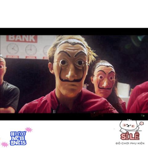 Mặt nạ Salvador Dali La Casa De Papel - Đồ hóa trang độc đáo cho Halloween và tiệc nhập vai - Quà tặng cho fan phim!