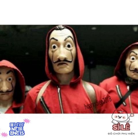 Mặt nạ Salvador Dali La Casa De Papel - Đồ hóa trang độc đáo cho Halloween và tiệc nhập vai - Quà tặng cho fan phim!