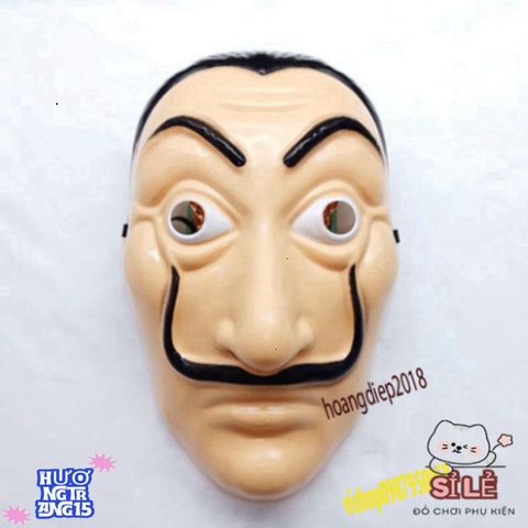 Mặt nạ Salvador Dali La Casa De Papel - Đồ hóa trang độc đáo cho Halloween và tiệc nhập vai - Quà tặng cho fan phim!