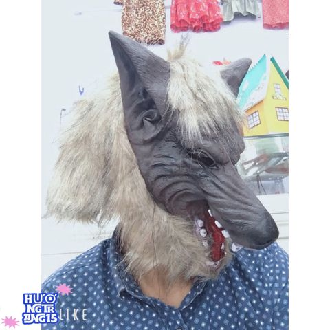 Mặt Nạ Chó Sói Lông Thực Tế - Phụ Kiện Thời Trang Cosplay Đẹp Từng Chi Tiết, Hàng Loại 1 Chính Hãng