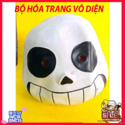 Mặt Nạ Đầu Mắt Xanh Undertale Sans - Phụ Kiện Hóa Trang Độc Đáo Cho Game Thủ, Tiệc Halloween, Quay Video TikTok