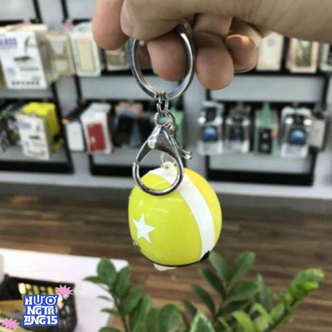 Móc Khóa Chú Cừu Đội Mũ Bảo Hiểm Dễ Thương - Phụ Kiện Thời Trang Siêu Đáng Yêu Cho Chìa Khóa & Túi Xách