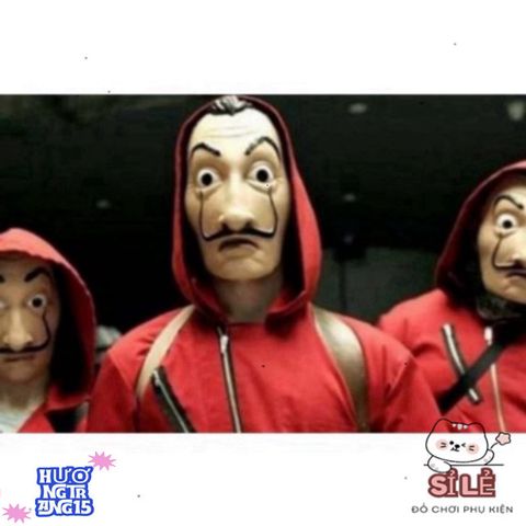 Mặt Nạ Hóa Trang Salvador Dali - La Casa De Papel - Phụ Kiện Halloween Độc Đáo, Chất Liệu An Toàn, Phù Hợp Mọi Lứa Tuổi
