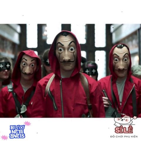 Mặt Nạ Hóa Trang Salvador Dali - La Casa De Papel - Phụ Kiện Halloween Độc Đáo, Chất Liệu An Toàn, Phù Hợp Mọi Lứa Tuổi