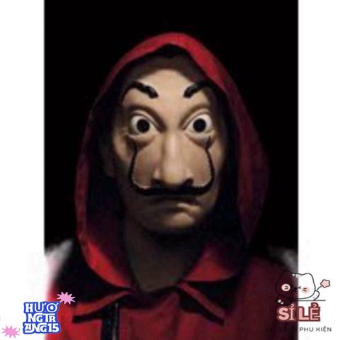 Mặt Nạ Hóa Trang Salvador Dali - La Casa De Papel - Phụ Kiện Halloween Độc Đáo, Chất Liệu An Toàn, Phù Hợp Mọi Lứa Tuổi