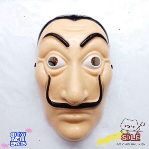 Mặt Nạ Hóa Trang Salvador Dali - La Casa De Papel - Phụ Kiện Halloween Độc Đáo, Chất Liệu An Toàn, Phù Hợp Mọi Lứa Tuổi