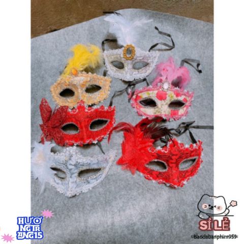 Mặt Nạ Hóa Trang Nửa Mặt Sang Trọng - Phụ Kiện Quý Tộc Cho Tiệc Halloween, Sự Kiện Đặc Biệt, Lễ Hội Nghệ Thuật