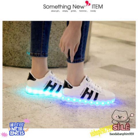 Giày Phát Sáng Đa Sắc IH - Giày thể thao nhấp nháy 7 màu, 11 chế độ ánh sáng cho nam nữ, phong cách nổi bật trong bữa tiệc và sự kiện.
