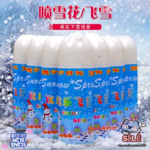 Bình Xịt Tuyết Giáng Sinh 250ml - Trang Trí Tiệc Tùng Tạo Không Gian Huyền Diệu Cho Lễ Hội Và Sự Kiện Đặc Biệt