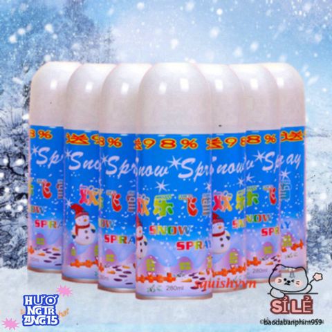 Bình Xịt Tuyết Giáng Sinh 250ml - Trang Trí Tiệc Tùng Tạo Không Gian Huyền Diệu Cho Lễ Hội Và Sự Kiện Đặc Biệt