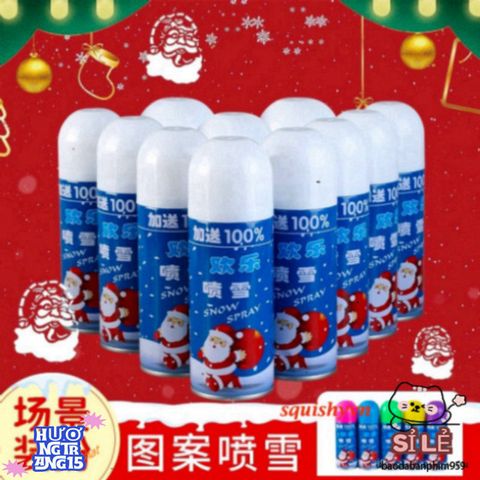 Bình Xịt Tuyết Giáng Sinh 250ml - Trang Trí Tiệc Tùng Tạo Không Gian Huyền Diệu Cho Lễ Hội Và Sự Kiện Đặc Biệt