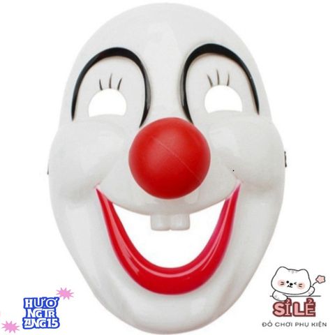 Mặt nạ Halloween hề PVC ZHAOCAIMAO - Phụ kiện cosplay độc đáo cho bữa tiệc hóa trang thú vị, kích thước 21x16cm