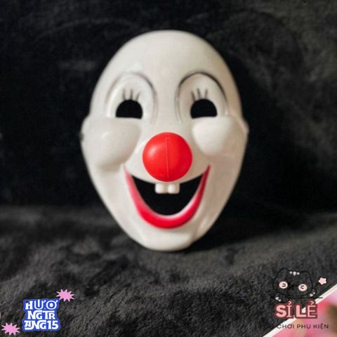 Mặt nạ Halloween hề PVC ZHAOCAIMAO - Phụ kiện cosplay độc đáo cho bữa tiệc hóa trang thú vị, kích thước 21x16cm