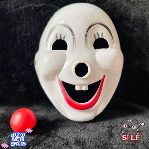 Mặt nạ Halloween hề PVC ZHAOCAIMAO - Phụ kiện cosplay độc đáo cho bữa tiệc hóa trang thú vị, kích thước 21x16cm