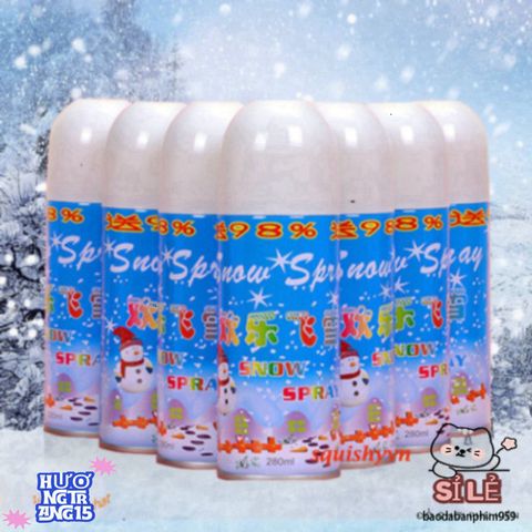 Bình Xịt Tuyết Nghệ Thuật - Tạo Hình Tuyết Trắng An Toàn Cho Chơi Ngoài Trời - Quà Tặng Ý Nghĩa Trong Dịp Đặc Biệt