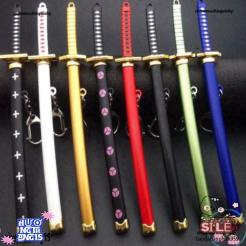Móc Khóa Kiếm Katana Zoro Law One Piece - Kim Loại Chống Gỉ 16cm, Phụ Kiện Anime Độc Đáo, Quà Tặng Thú Vị cho Tín Đồ Sưu Tầm