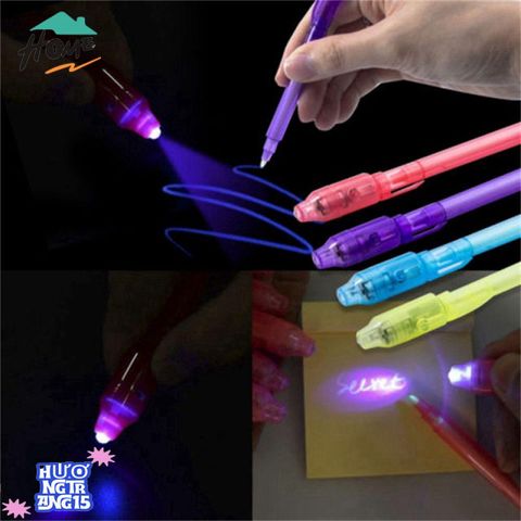 Bút Viết Mực Vô Hình với Đèn UV - Bút Mật Vụ Cho Trẻ Em - Quà Tặng Thú Vị Cho Sinh Nhật và Halloween