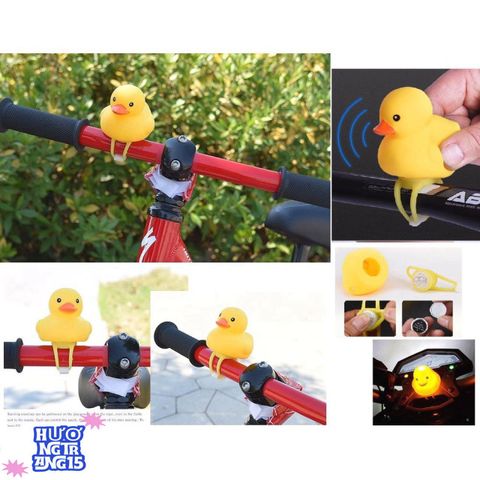 Vịt Vàng Gắn Nón Bảo Hiểm LED Kêu Chip Chip - Phụ Kiện Xe Đạp An Toàn Vui Nhộn Cho Bé - Quà Tặng Dễ Thương
