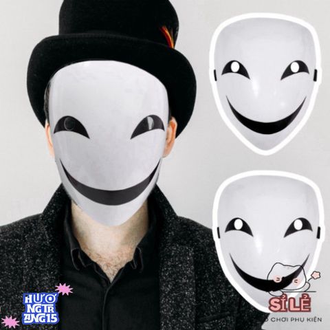 Mặt Nạ Halloween PVC Ma Quái - Thiết Kế Chữ V Ngụy Trang, Phụ Kiện Dự Tiệc Hóa Trang Độc Đáo Cho Nữ