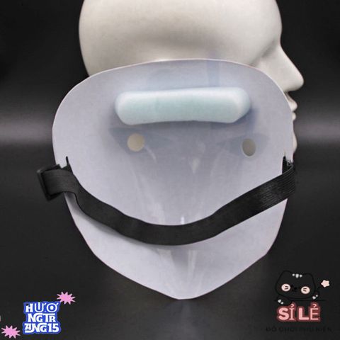 Mặt Nạ Halloween PVC Ma Quái - Thiết Kế Chữ V Ngụy Trang, Phụ Kiện Dự Tiệc Hóa Trang Độc Đáo Cho Nữ