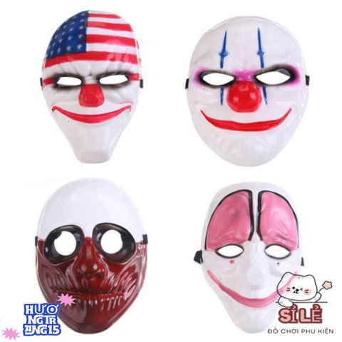 Mặt Nạ Chú Hề Payday - Hóa Trang Halloween Độc Đáo, Phỏng Theo Bộ Phim Vụ Cướp Huyền Thoại - Thích Hợp Cho Tiệc Tùng và Sự Kiện