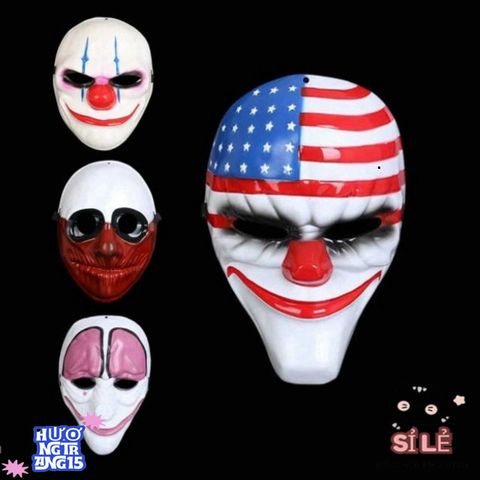 Mặt Nạ Chú Hề Payday - Hóa Trang Halloween Độc Đáo, Phỏng Theo Bộ Phim Vụ Cướp Huyền Thoại - Thích Hợp Cho Tiệc Tùng và Sự Kiện