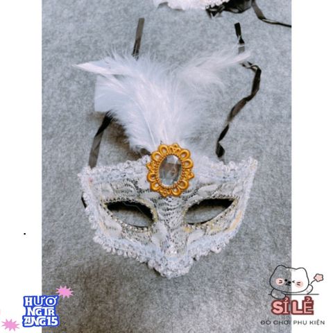 Mặt Nạ Hóa Trang Nửa Mặt Quý Tộc - Phụ Kiện Sang Trọng Cho Tiệc Tùng, Lễ Hội, Hóa Trang Độc Đáo, Thời Trang Nghệ Thuật