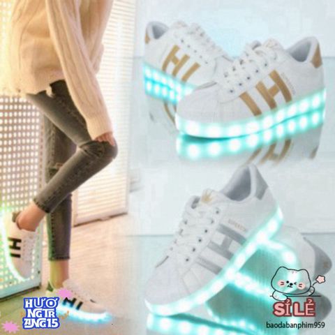 Giày Phát Sáng LED 7 Màu Nam Nữ - 11 Chế Độ Nháy - Đế Chống Nước và Chống Sốc cho Tiệc Tùng, Sự Kiện Đặc Biệt