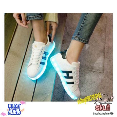 Giày Phát Sáng LED 7 Màu Nam Nữ - 11 Chế Độ Nháy - Đế Chống Nước và Chống Sốc cho Tiệc Tùng, Sự Kiện Đặc Biệt