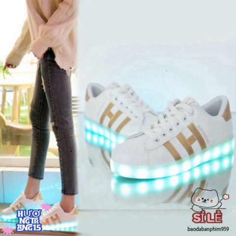 Giày Phát Sáng LED 7 Màu Nam Nữ - 11 Chế Độ Nháy - Đế Chống Nước và Chống Sốc cho Tiệc Tùng, Sự Kiện Đặc Biệt