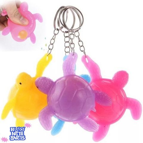 Móc Khóa Hình Rùa Vàng Độc Đáo - Phụ Kiện Thời Trang Ngộ Nghĩnh, Cao Su Thiên Nhiên, Kích Thước 5x3 cm