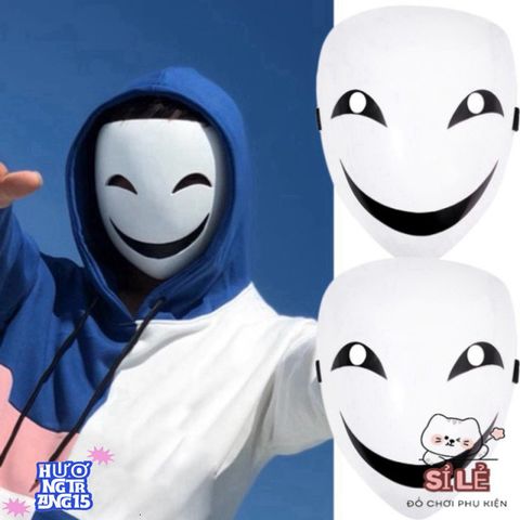 Mặt Nạ Halloween Chú Hề Đỉa PVC - Mặt Nạ Ngụy Trang Ma Quái Đen Huyền Bí Cho Tiệc Hóa Trang và Lễ Hội