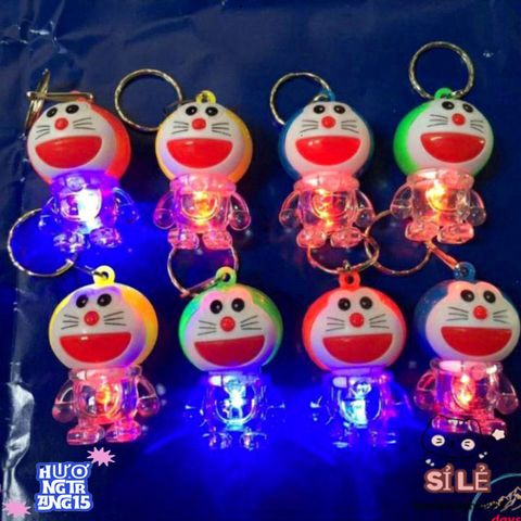 Móc Khóa Doremon Phát Sáng LED Ngộ Nghĩnh - Phụ Kiện Thời Trang Đáng Yêu Cho Tín Đồ Hoạt Hình, Quà Tặng Ý Nghĩa