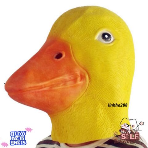 Mặt Nạ Hóa Trang Con Vịt Donald Duck - Cao Su Tự Nhiên Độc Đáo Cho Halloween và Tiệc Hóa Trang Thú Vị