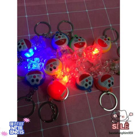 Móc Khóa Doremon Phát Sáng LED Ngộ Nghĩnh - Phụ Kiện Thời Trang Đáng Yêu Cho Tín Đồ Hoạt Hình, Quà Tặng Ý Nghĩa