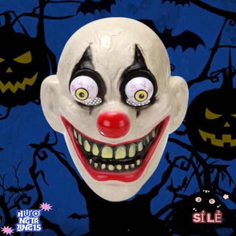 Mặt Nạ Halloween Hề Đầu Lâu 3D - Phụ Kiện Cosplay Độc Đáo Cho Bữa Tiệc Hóa Trang - Sáng Tạo & Kinh Dị!