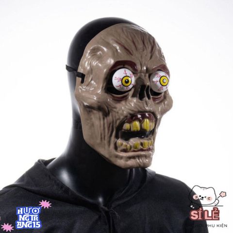 Mặt Nạ Halloween Đầu Lâu 3D - Phụ Kiện Trang Phục Ma Quái Độc Đáo Cho Tiệc Hóa Trang, Cosplay Zombine & Joker